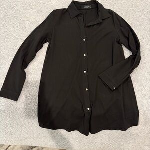 AKIRA Black Collared Shirt Dress credit card  “Bad B*tch”